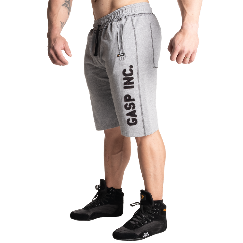 Gasp Division Sweatshorts, Light Grey Melange