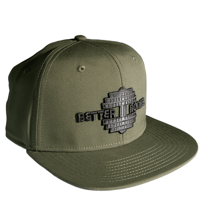 Better Bodies Flatbill Cap, Washed Green