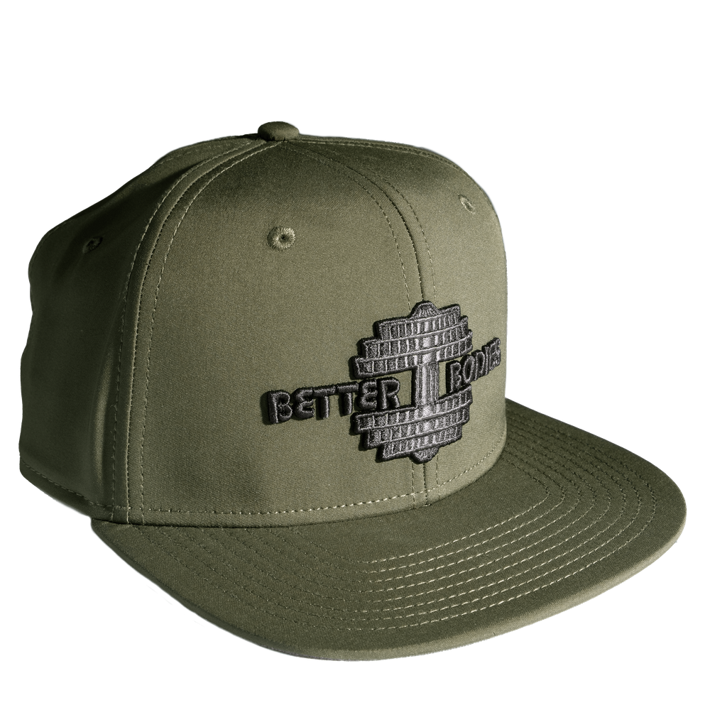 Better Bodies Flatbill Cap, Washed Green