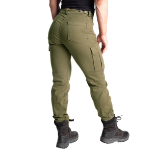 Better Bodies Cargo pants, Washed Green