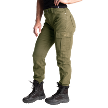 Better Bodies Cargo pants, Washed Green