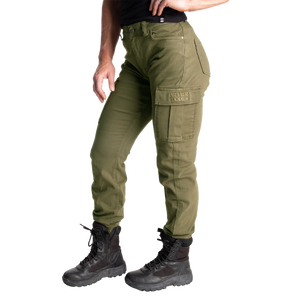 Better Bodies Cargo pants, Washed Green