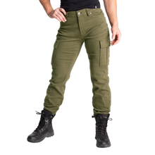 Better Bodies Cargo pants, Washed Green