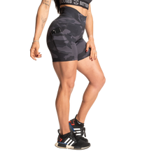 Better Bodies High Waist Shorts, Dark Camo