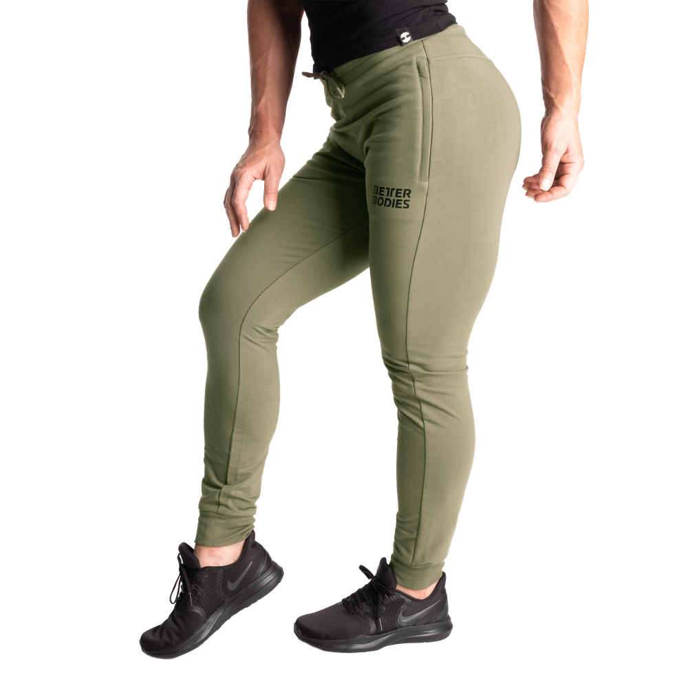 Better Bodies Empire Joggers, Washed Green