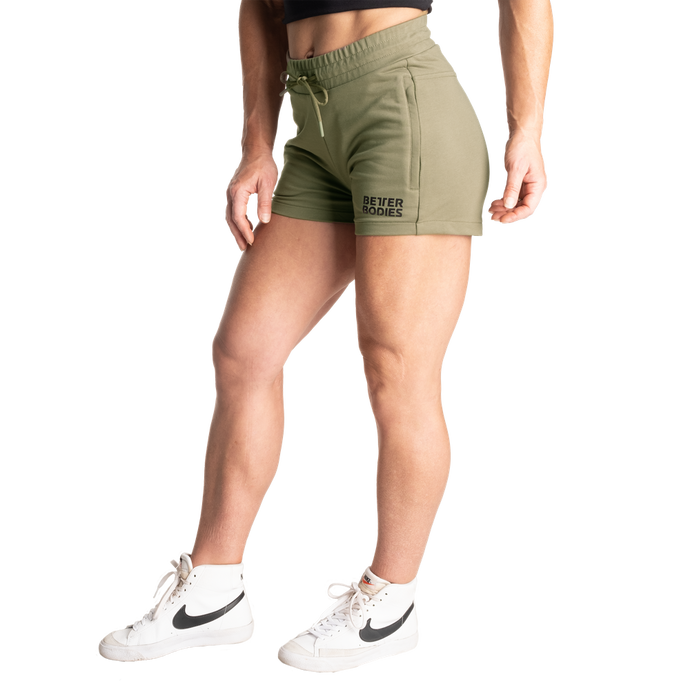 Better Bodies Empire Sweatshorts, Washed Green