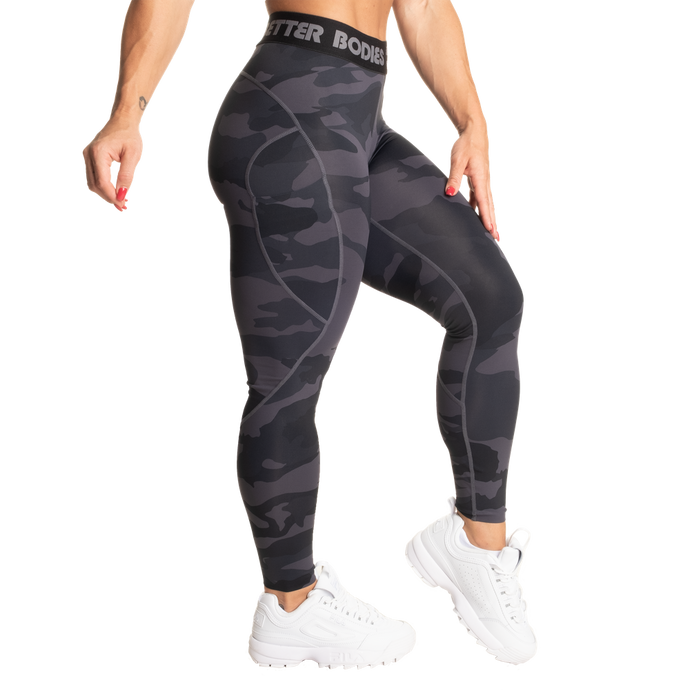 Better Bodies Highbridge Leggings V2, Dark Camo