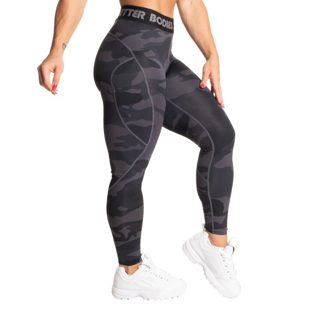 Better Bodies Highbridge Leggings V2, Dark Camo