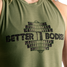 Better Bodies Empire Loose Racerback, Washed Green