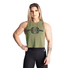 Better Bodies Empire Loose Racerback, Washed Green