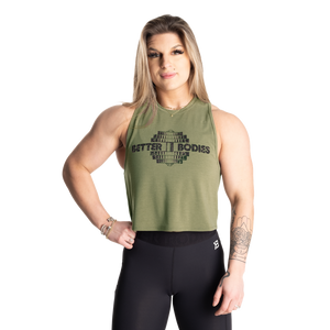 Better Bodies Empire Loose Racerback, Washed Green