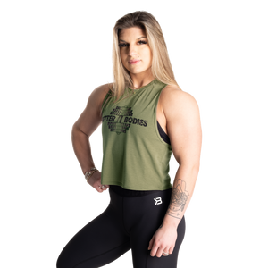 Better Bodies Empire Loose Racerback, Washed Green