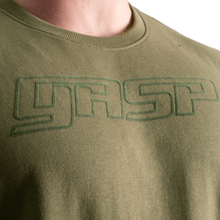 Gasp Division Crewneck, Washed Green