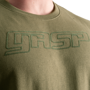 Gasp Division Crewneck, Washed Green