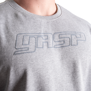 Gasp Division Crewneck, Grey Melange