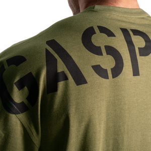 Gasp  Division Iron Tee Army Green Melange