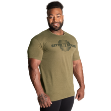 Better Bodies Recruit Tee, Army Green Melange