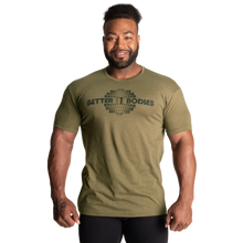 Better Bodies Recruit Tee, Army Green Melange