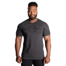 Better Bodies Recruit Tee, Dark Grey Melange