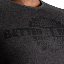 Better Bodies Recruit Tee, Dark Grey Melange