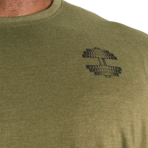 Better Bodies Union Iron Tee, Army Green Melange