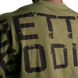 Better Bodies Union Iron Tee, Army Green Melange