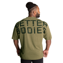 Better Bodies Union Iron Tee, Army Green Melange