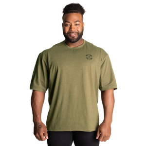 Better Bodies Union Iron Tee, Army Green Melange