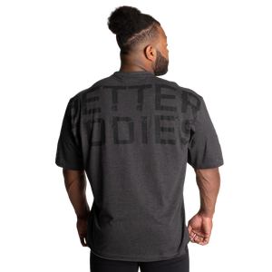 Better Bodies Union Iron Tee, Dark Grey Melange