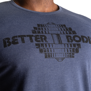 Better Bodies Recruit Tee, Sky Blue Melange