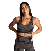 Better Bodies Tie Dye Sports Bra, Black/Grey