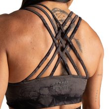 Better Bodies Tie Dye Sports Bra, Black/Grey