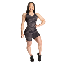 Better Bodies Core Crop T-back, Charcoal Camo