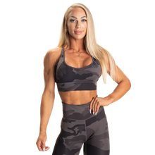 Better Bodies Core Sports Bra, Charcoal Camo