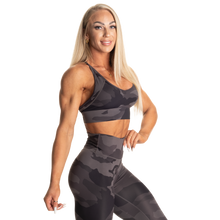 Better Bodies Core Sports Bra, Charcoal Camo