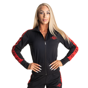 Better Bodies Chelsea Track Jacket,Black/Red