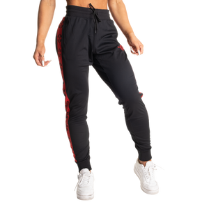 Better Bodies Chelsea Track Pants, Black/Red