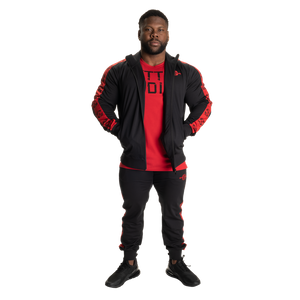 Better Bodies Bronx Track Jacket V2 , Black/Red