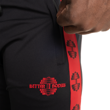 Better Bodies Bronx Track Pants V2 Black/Red