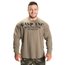 Gasp Thermal Gym Sweater Washed Green