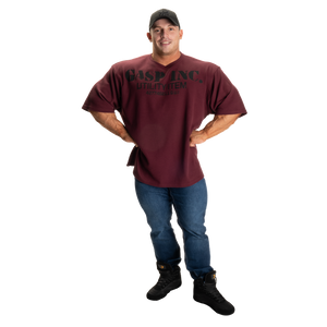 Gasp Iron thermal tee Maroon