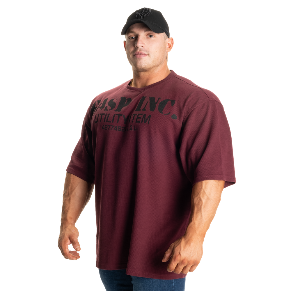 Gasp Iron thermal tee Maroon