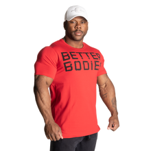 Better Bodies Basic Tapered Tee, Chili Red