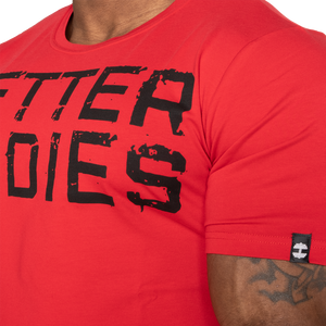 Better Bodies Basic Tapered Tee, Chili Red