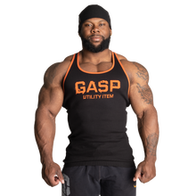 Gasp Ribbed T-Back Black/Flame