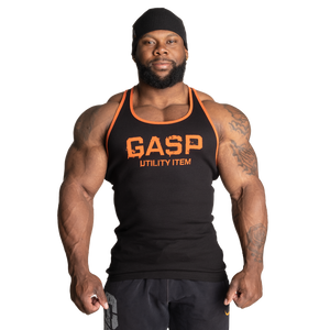 Gasp Ribbed T-Back Black/Flame