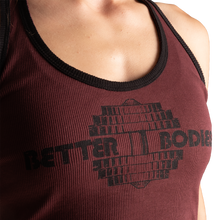 Better Bodies Old School Rib T-back, Maroon