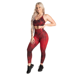 Better Bodies High Waist Leggings, Chili red grunge