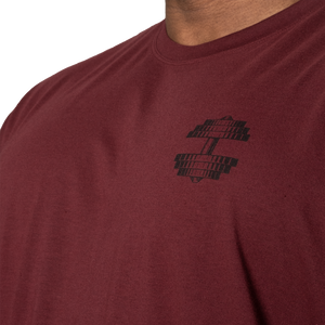 Better Bodies Union Iron Tee, Maroon