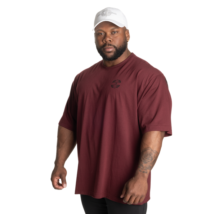 Better Bodies Union Iron Tee, Maroon